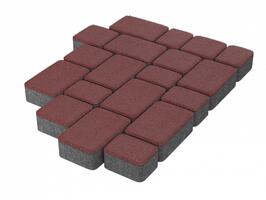  Тротуарная плитка Stellard Старый город 60 мм Красный: внешний вид